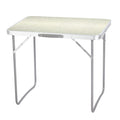 Mesa Plegable de Aluminio 80x60cm Liviana y de Práctico Armado y Transporte