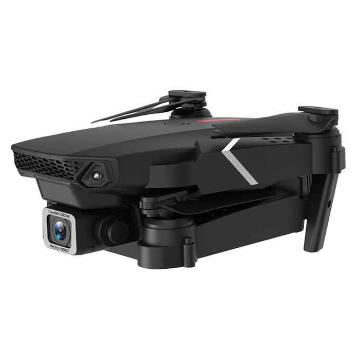 Dron E88 WIFI Diseño Compacto Doble Cámara 3 Baterías Estuche Control Remoto + App Celular