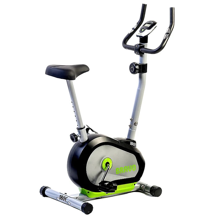 Bicicleta Fija Ergométrica Vertical BRAVO 180e con 8 Niveles de Resistencia y Monitor LCD