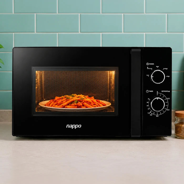 Microondas NAPPO de 20L y 700W de Potencia - Negro
