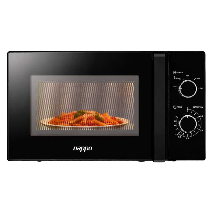 Microondas NAPPO de 20L y 700W de Potencia - Negro