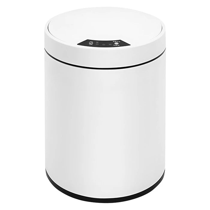 Papelera Metálica Inteligente, Cesto de Basura con Apertura Automática, Sensor de Proximidad, Batería Recargable y Cubo Interior Extraíble de 8L, Medidas 34x24cm