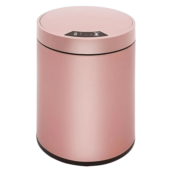 Papelera Metálica Inteligente, Cesto de Basura con Apertura Automática, Sensor de Proximidad, Batería Recargable y Cubo Interior Extraíble de 8L, Medidas 34x24cm