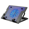 Soporte Cooler KOLKE para Notebook de hasta 17” Ventilador Silencioso Altura Regulable 2 Puertos USB